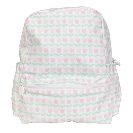 Large Backpack in Tulips  - Doodlebug's Children's Boutique