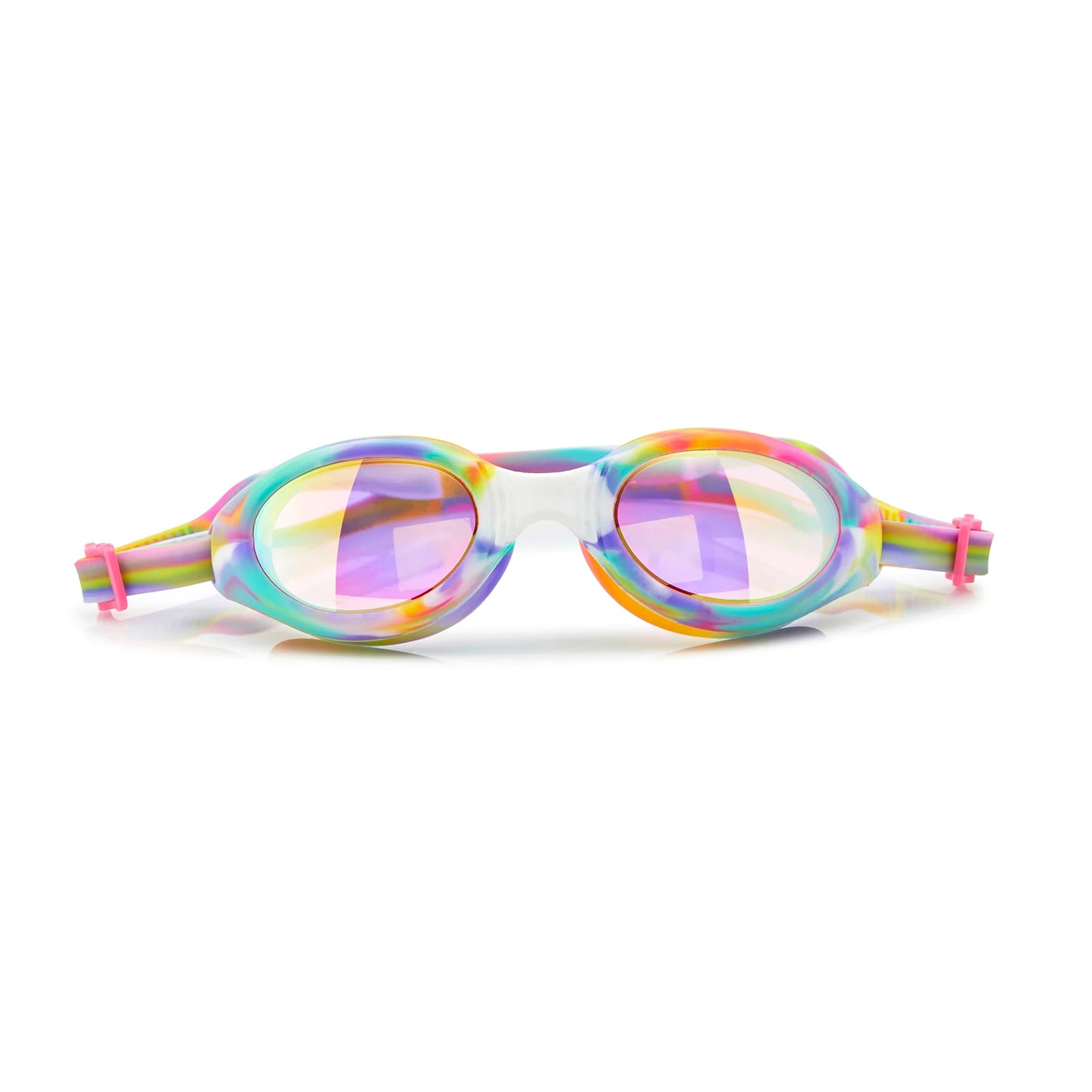 Neapolitan Swirl Taffy Swim Goggles  - Doodlebug's Children's Boutique