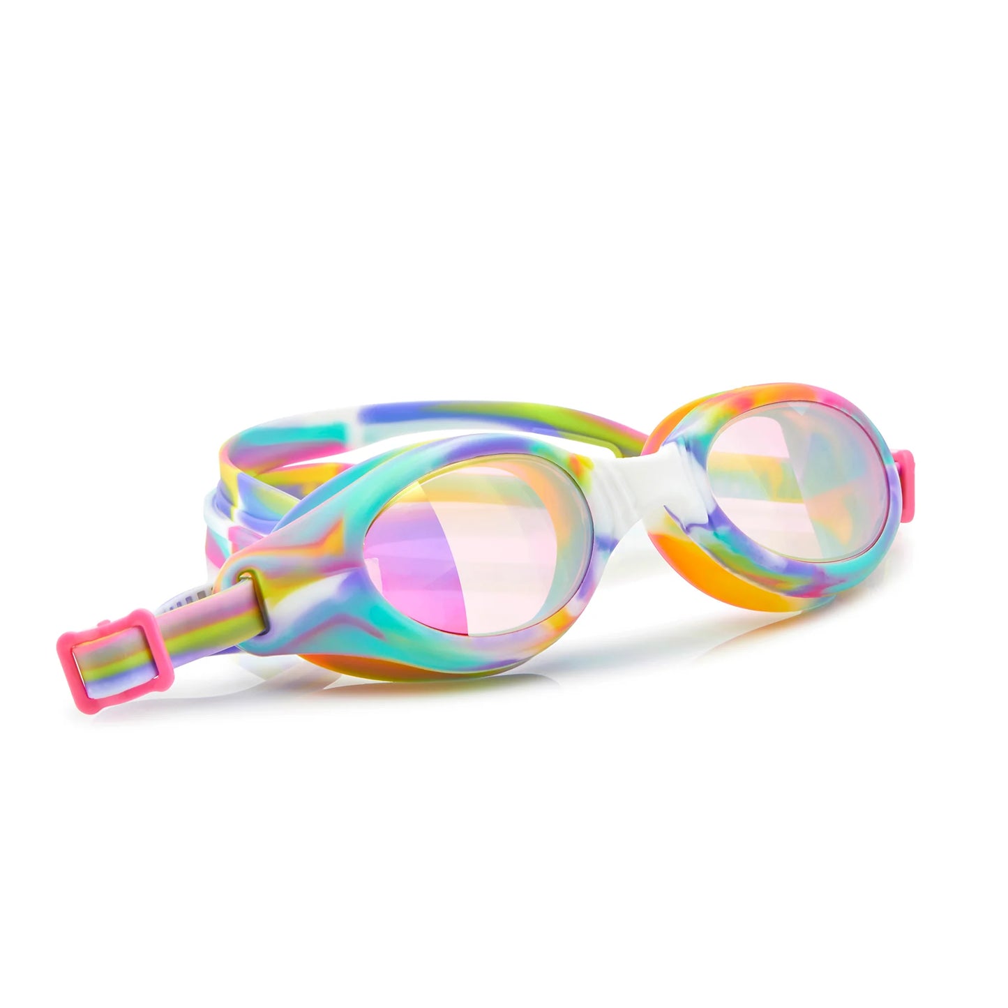 Neapolitan Swirl Taffy Swim Goggles  - Doodlebug's Children's Boutique