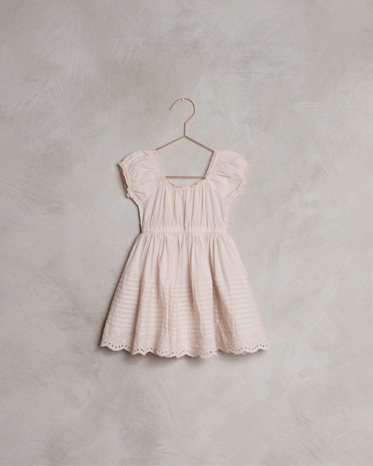 Emma Dress in Powder Pink  - Doodlebug's Children's Boutique