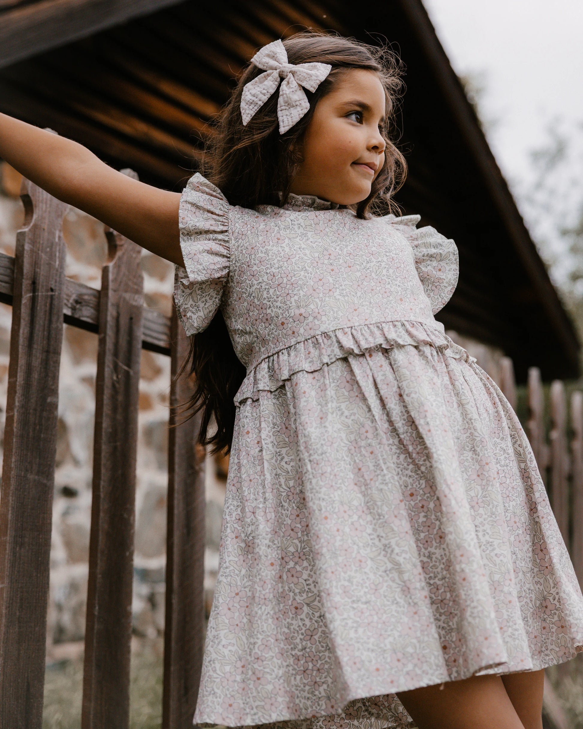 Alice Dress in Lavender Field  - Doodlebug's Children's Boutique