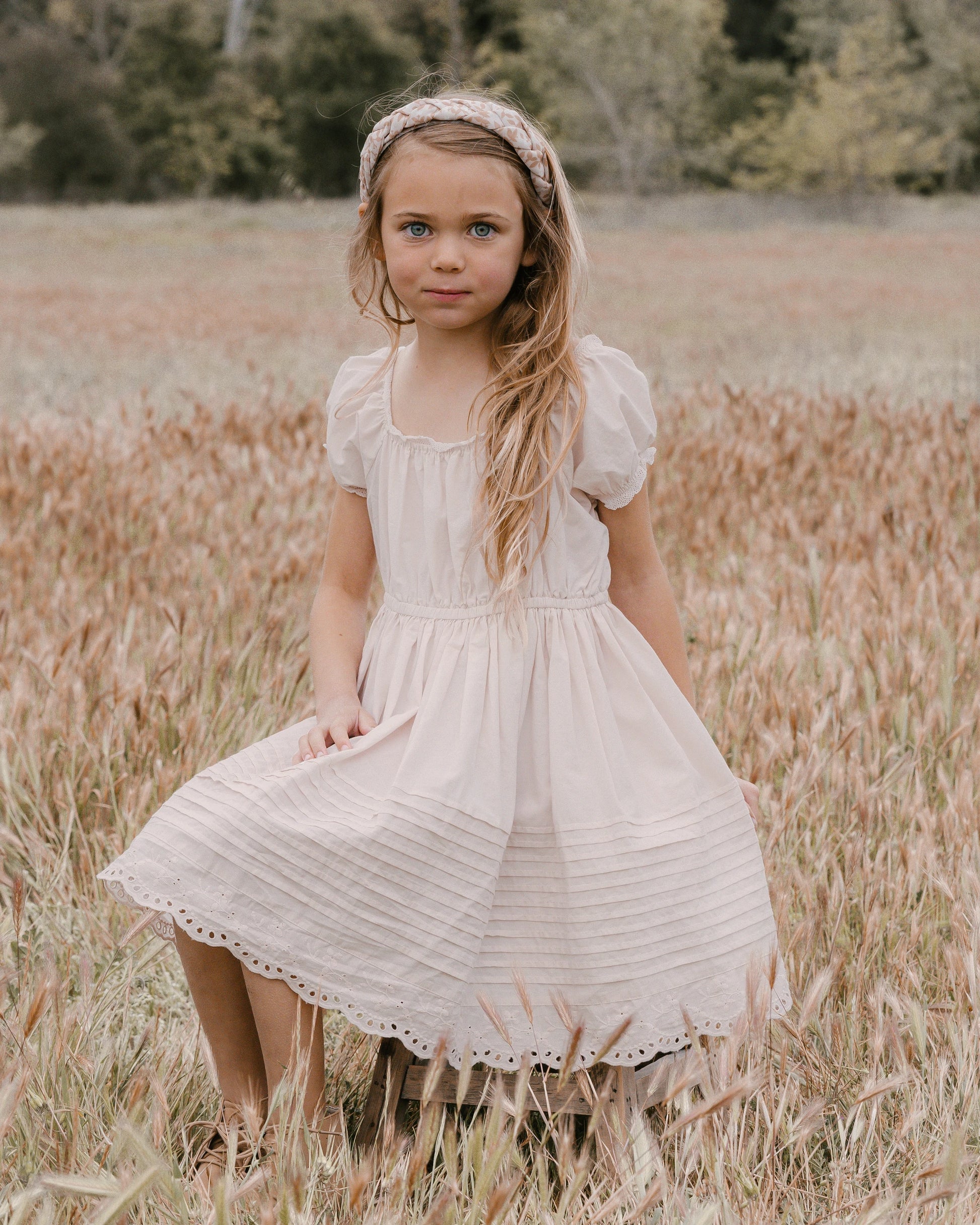 Emma Dress in Powder Pink  - Doodlebug's Children's Boutique