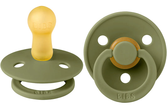 BIBS Pacifier Two Pack in Olive  - Doodlebug's Children's Boutique