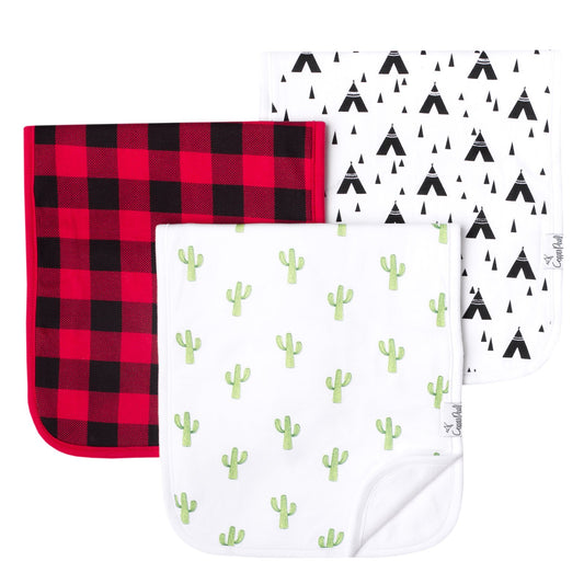 Phoenix 3 Pack Burp Cloths  - Doodlebug's Children's Boutique