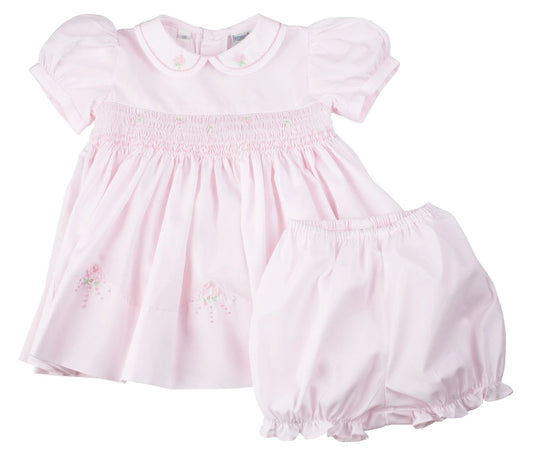 Flower Smocked Dress  - Doodlebug's Children's Boutique