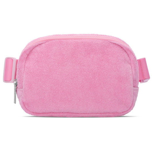 Pink Terry Belt Bag  - Doodlebug's Children's Boutique