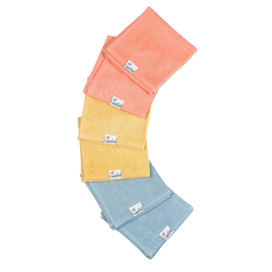 Piper 6 Pack Washcloths  - Doodlebug's Children's Boutique