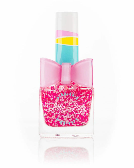Confetti Glitter Nail Polish in Princess Kisses  - Doodlebug's Children's Boutique