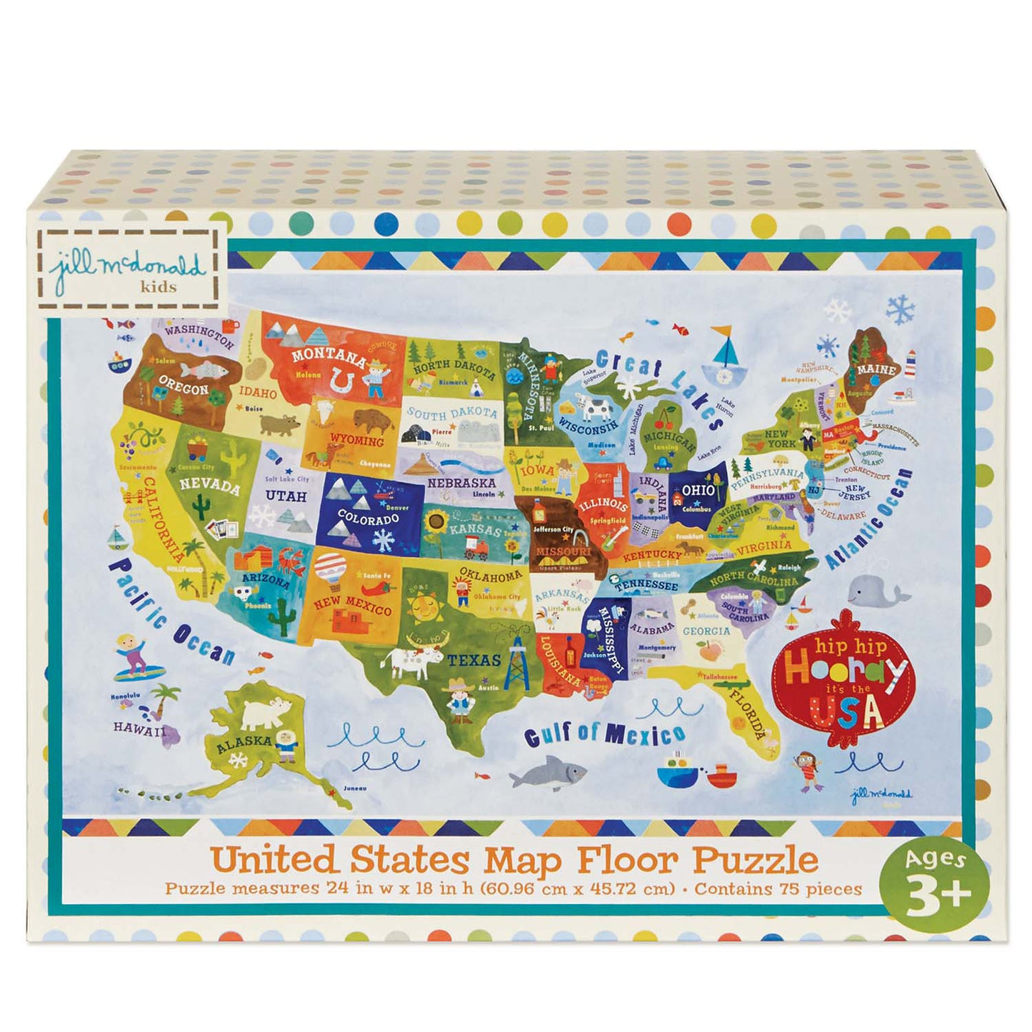United States Floor Puzzle  - Doodlebug's Children's Boutique