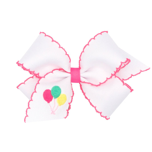 Balloon Moonstitch Medium Bow  - Doodlebug's Children's Boutique