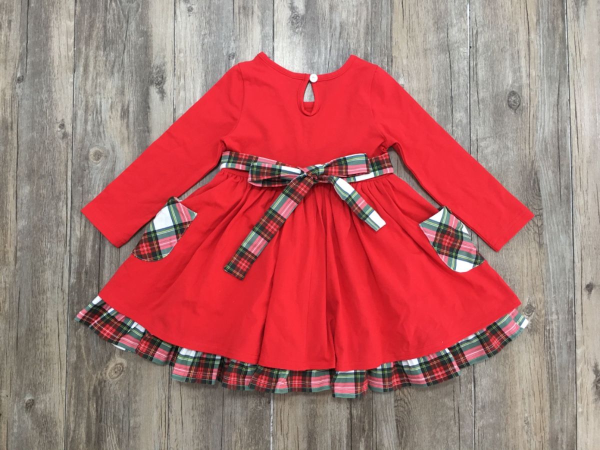 Winter Plaid Tiered Pocket Dress  - Doodlebug's Children's Boutique