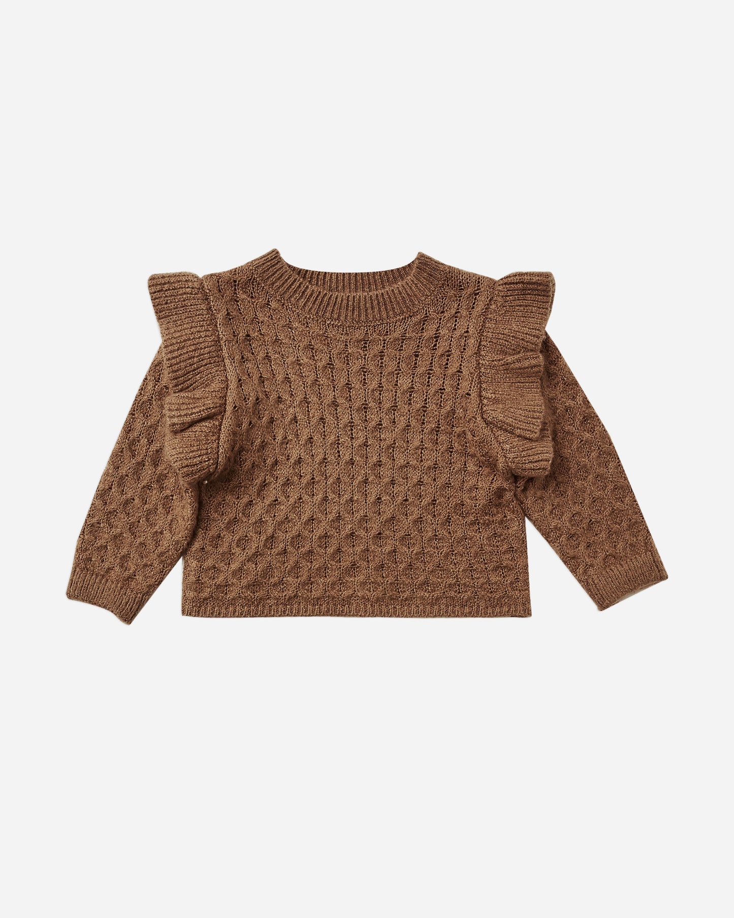 La Reina Sweater in Rust  - Doodlebug's Children's Boutique