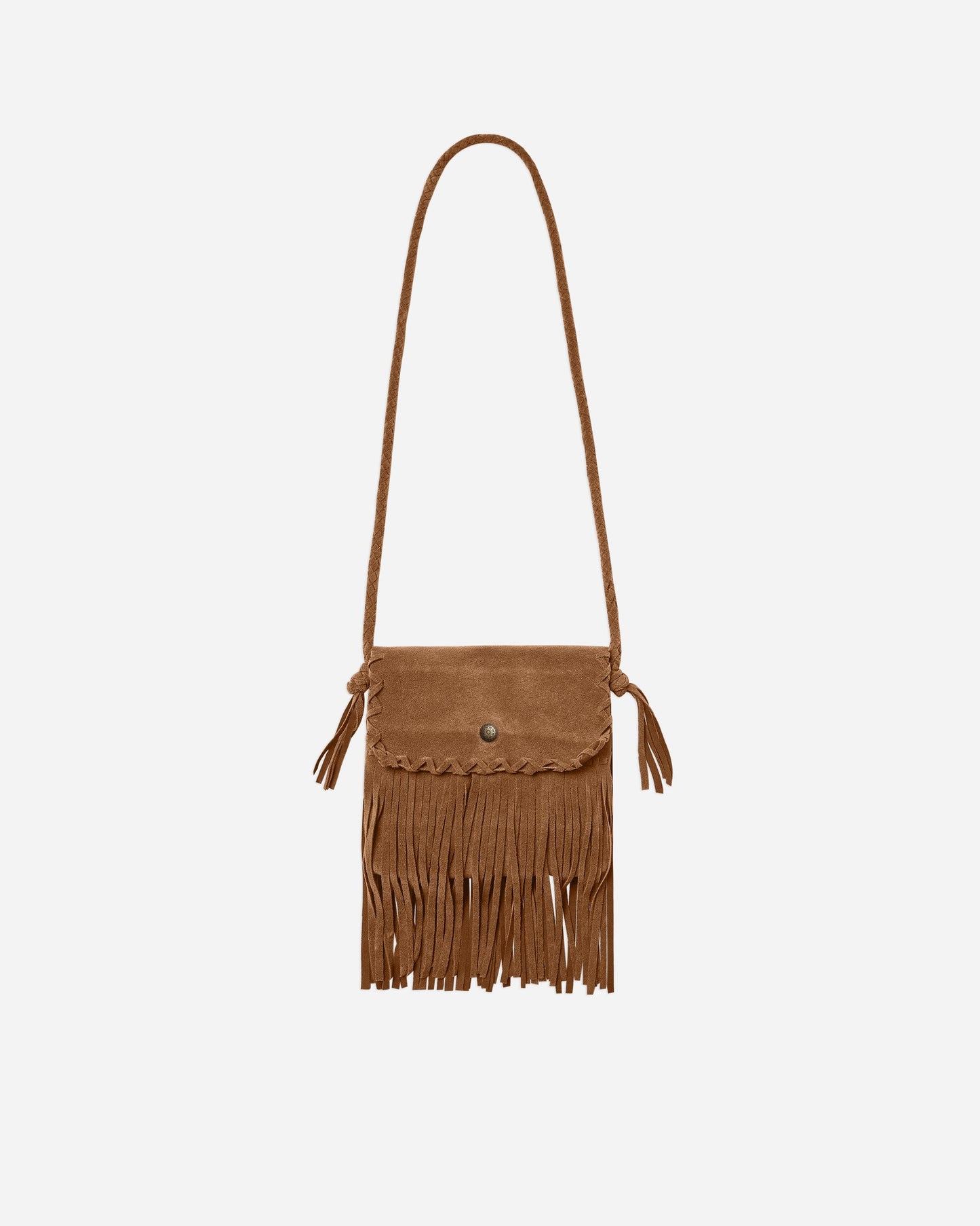 Mini Fringe Crossbody in Rust  - Doodlebug's Children's Boutique