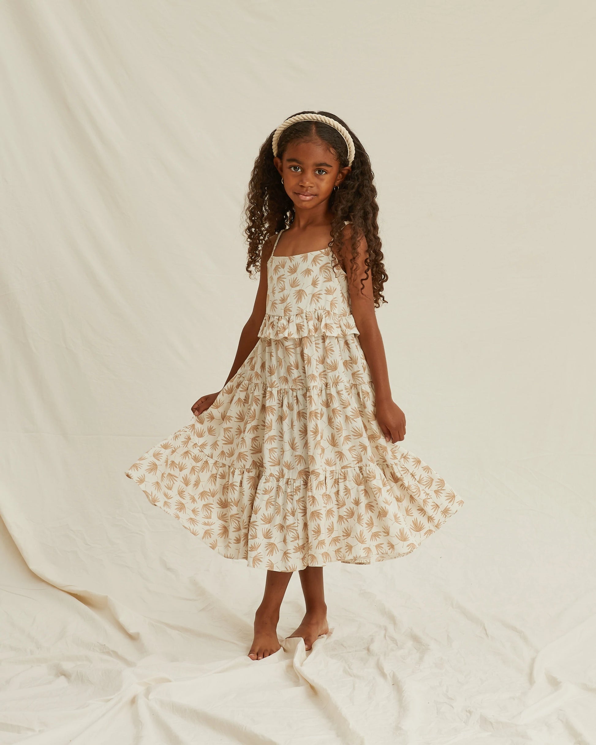 Aubrey Dress in Palm  - Doodlebug's Children's Boutique