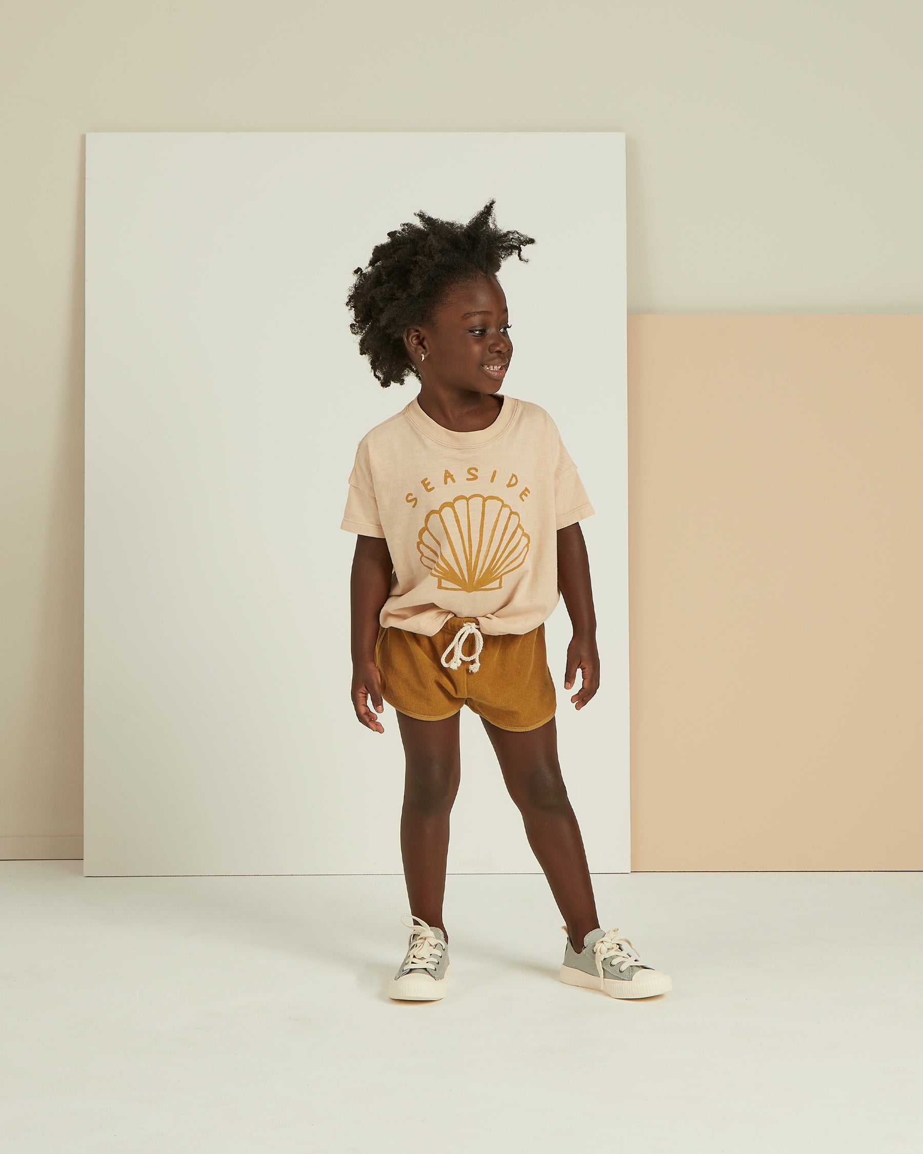 Boxy Tee in Seaside  - Doodlebug's Children's Boutique