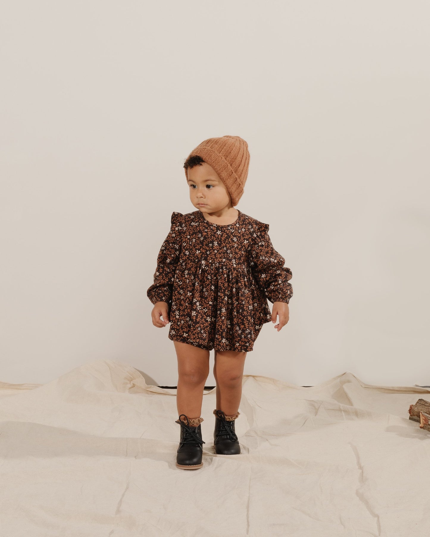 Piper Blouse and Button Short Set in Winter Bloom  - Doodlebug's Children's Boutique
