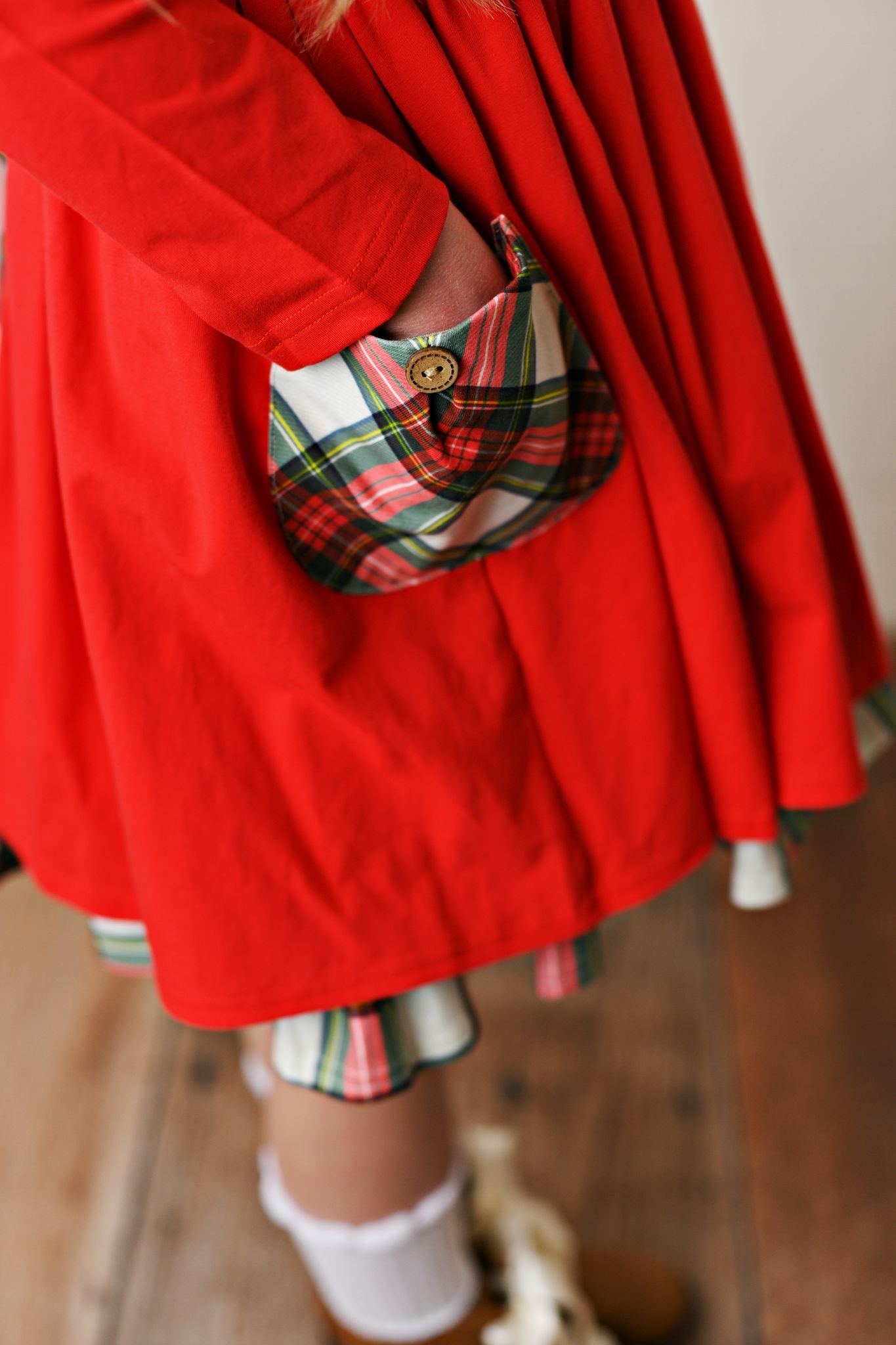Winter Plaid Tiered Pocket Dress  - Doodlebug's Children's Boutique