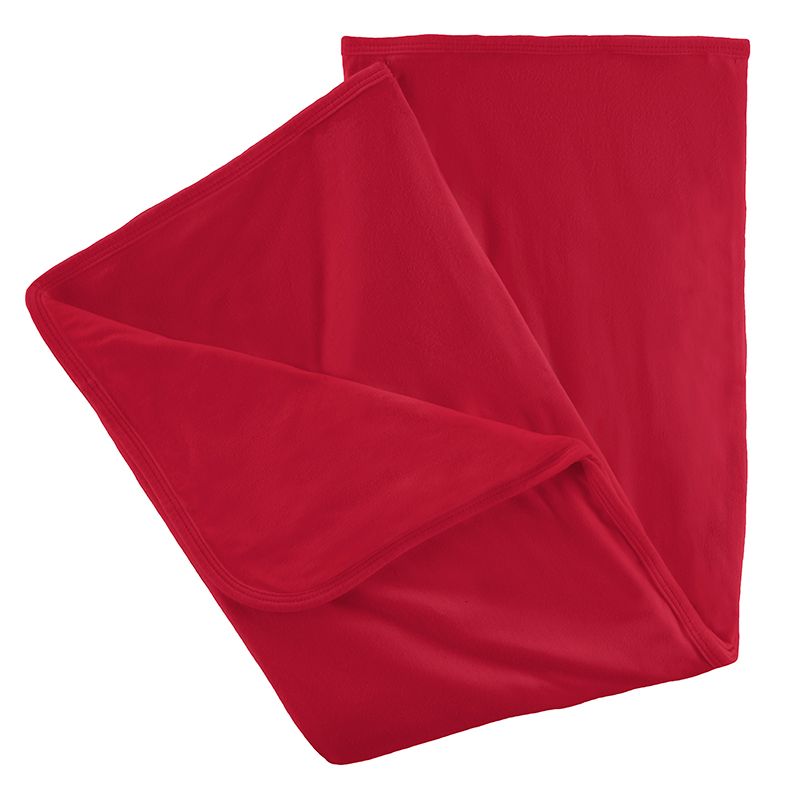 Solid Stroller Blanket in Crimson  - Doodlebug's Children's Boutique