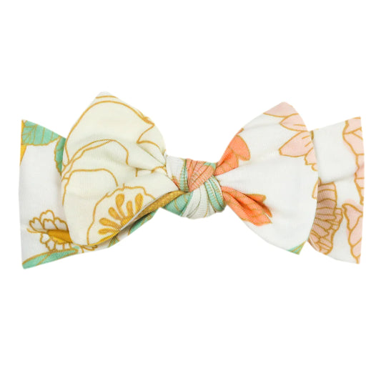 Rose Knit Headband Bow  - Doodlebug's Children's Boutique