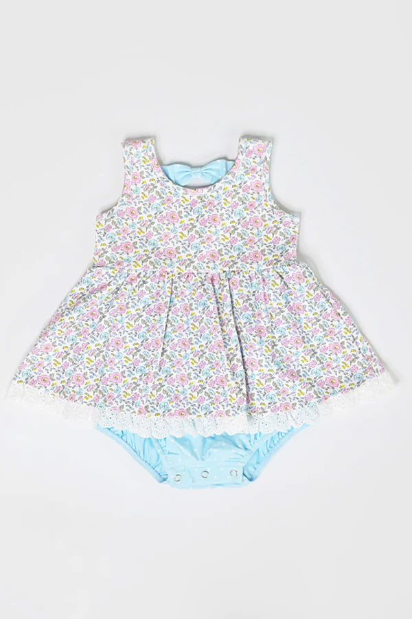 Bubble Dress in Joyful Spring  - Doodlebug's Children's Boutique
