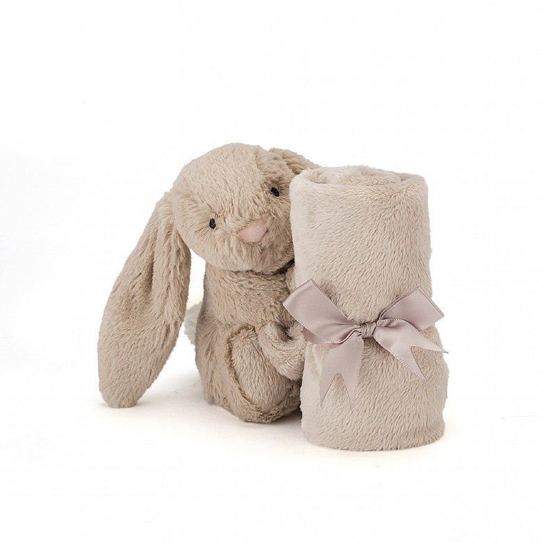 Bashful Beige Bunny Soother  - Doodlebug's Children's Boutique