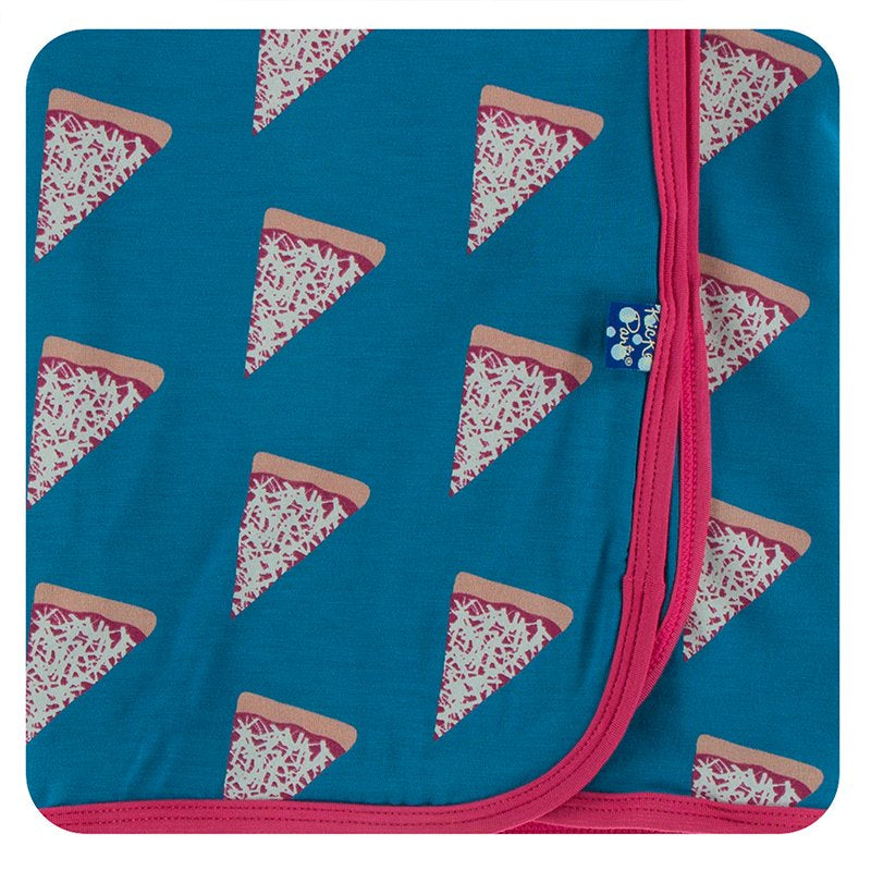 Print Swaddling Blanket in Seaport Pizza Slices  - Doodlebug's Children's Boutique