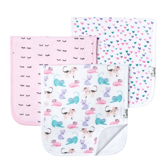 Sassy 3 Pack Burp Cloths  - Doodlebug's Children's Boutique