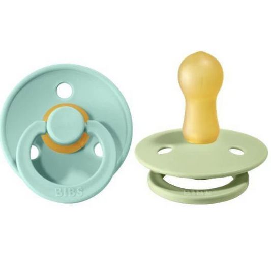 BIBS Pacifier Two Pack in Mint and Pistachio  - Doodlebug's Children's Boutique