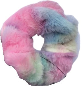 Furry Tie Dye Scrunchie  - Doodlebug's Children's Boutique