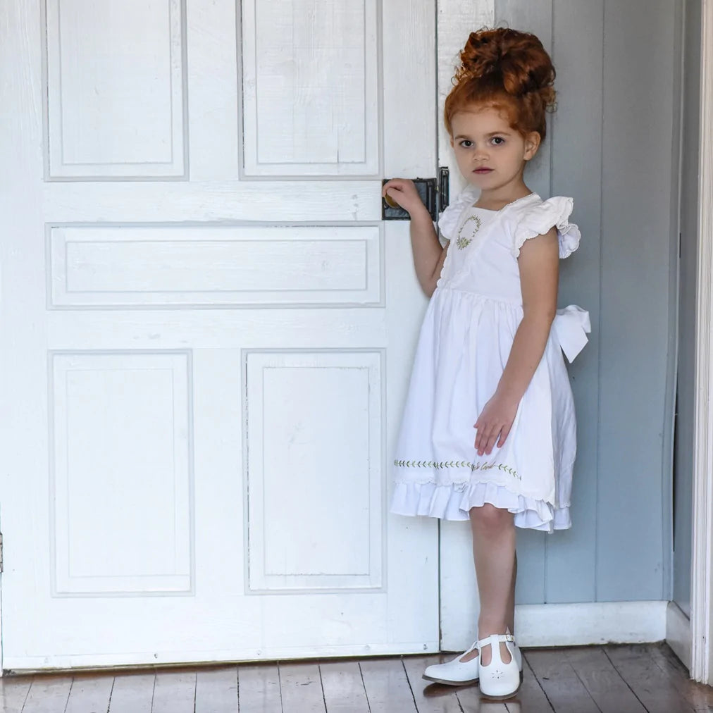 Sherry Shoe in White  - Doodlebug's Children's Boutique