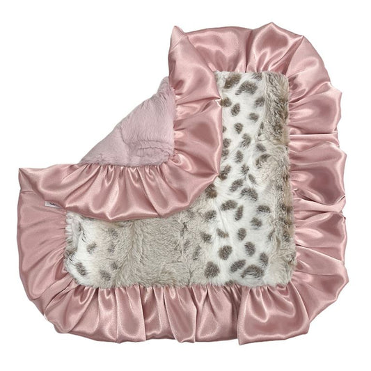 Snowcat Dusty Pink Lovie  - Doodlebug's Children's Boutique