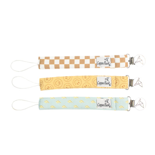 Vance Binky Clip Set  - Doodlebug's Children's Boutique