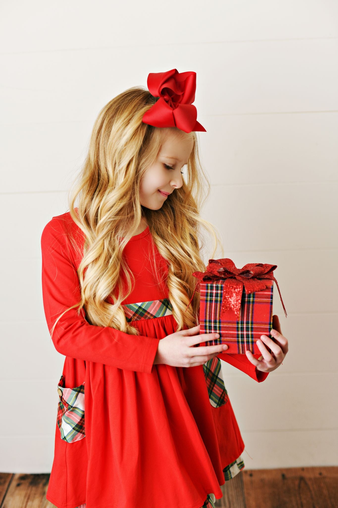 Winter Plaid Tiered Pocket Dress  - Doodlebug's Children's Boutique