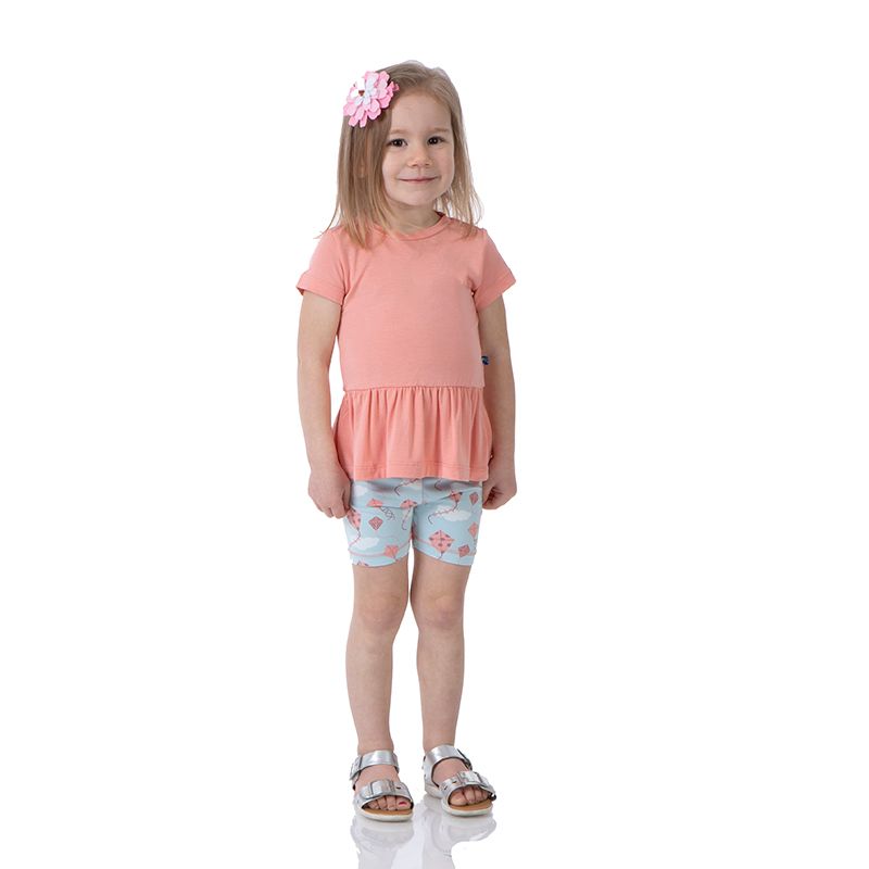 Print Short Sleeve Playtime Outfit Set in Spring Day Kites  - Doodlebug's Children's Boutique