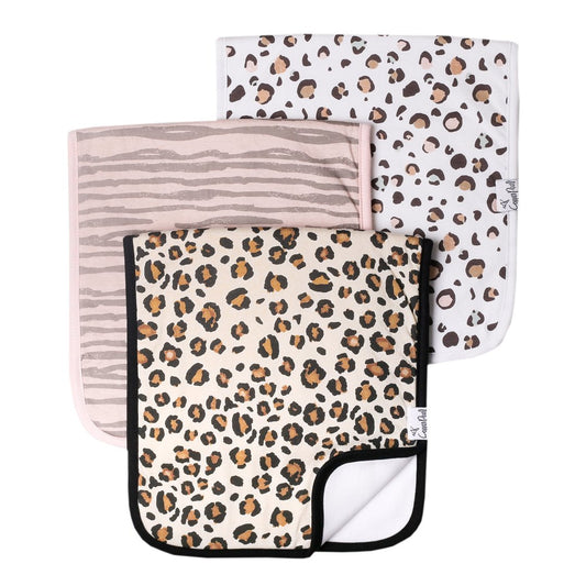 Zara 3 Pack Burp Cloths  - Doodlebug's Children's Boutique