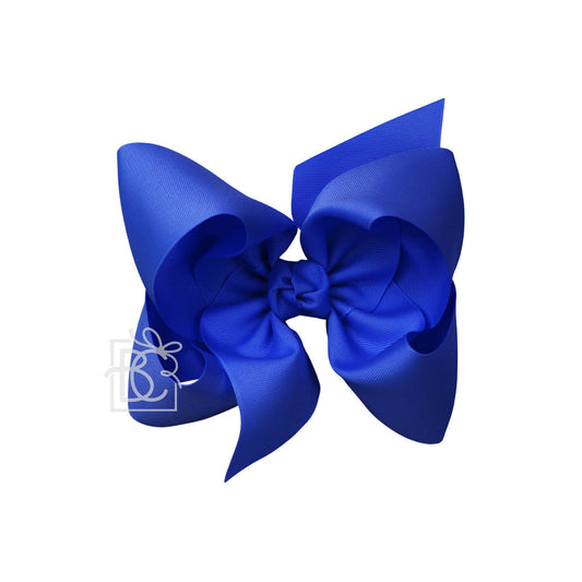 Texas Sized Bow in Electric Blue  - Doodlebug's Children's Boutique