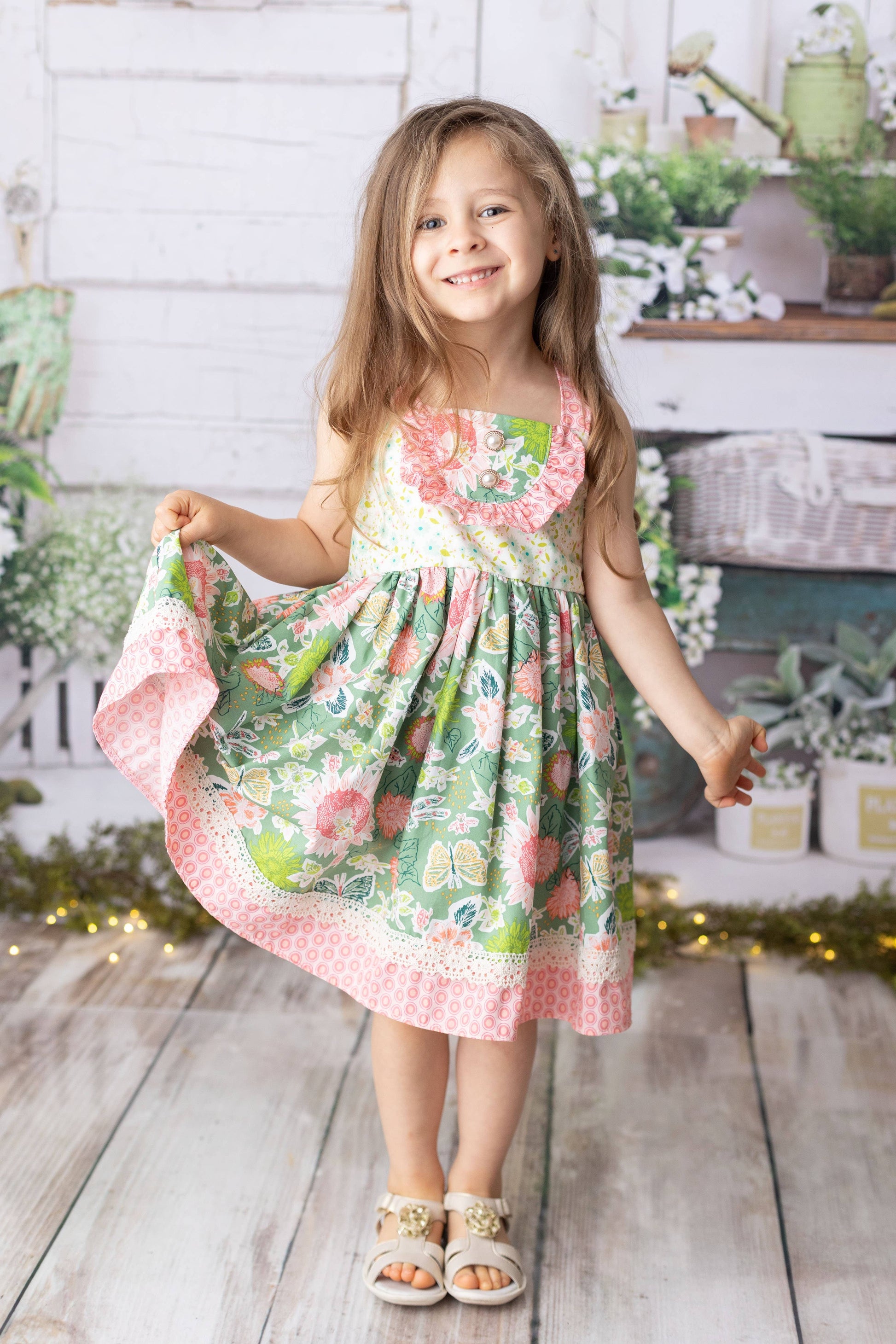 April Meadow Dress  - Doodlebug's Children's Boutique