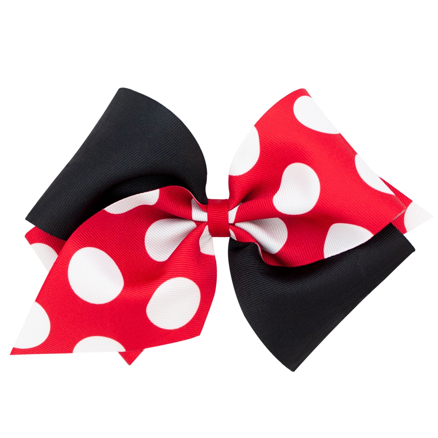 Wide King Two Tone Dot Bow  - Doodlebug's Children's Boutique