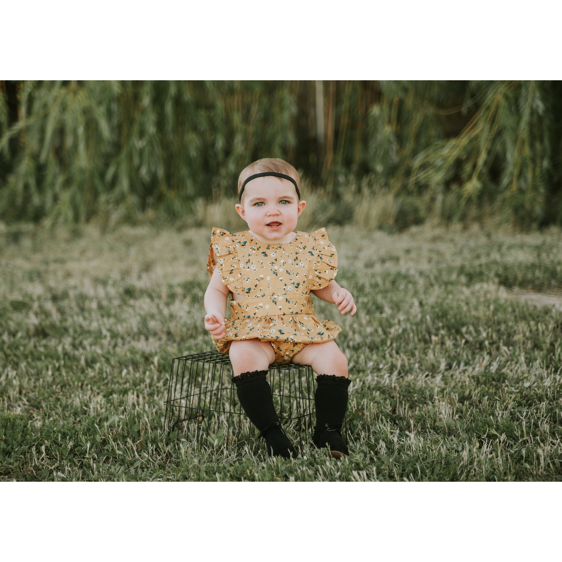 Lace Top Knee Highs in Black  - Doodlebug's Children's Boutique