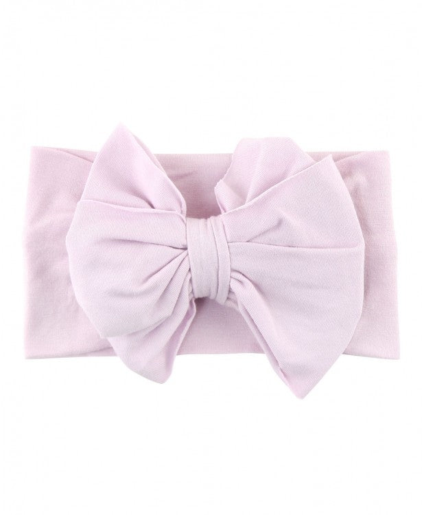 Soft Lilac Big Bow Headband  - Doodlebug's Children's Boutique