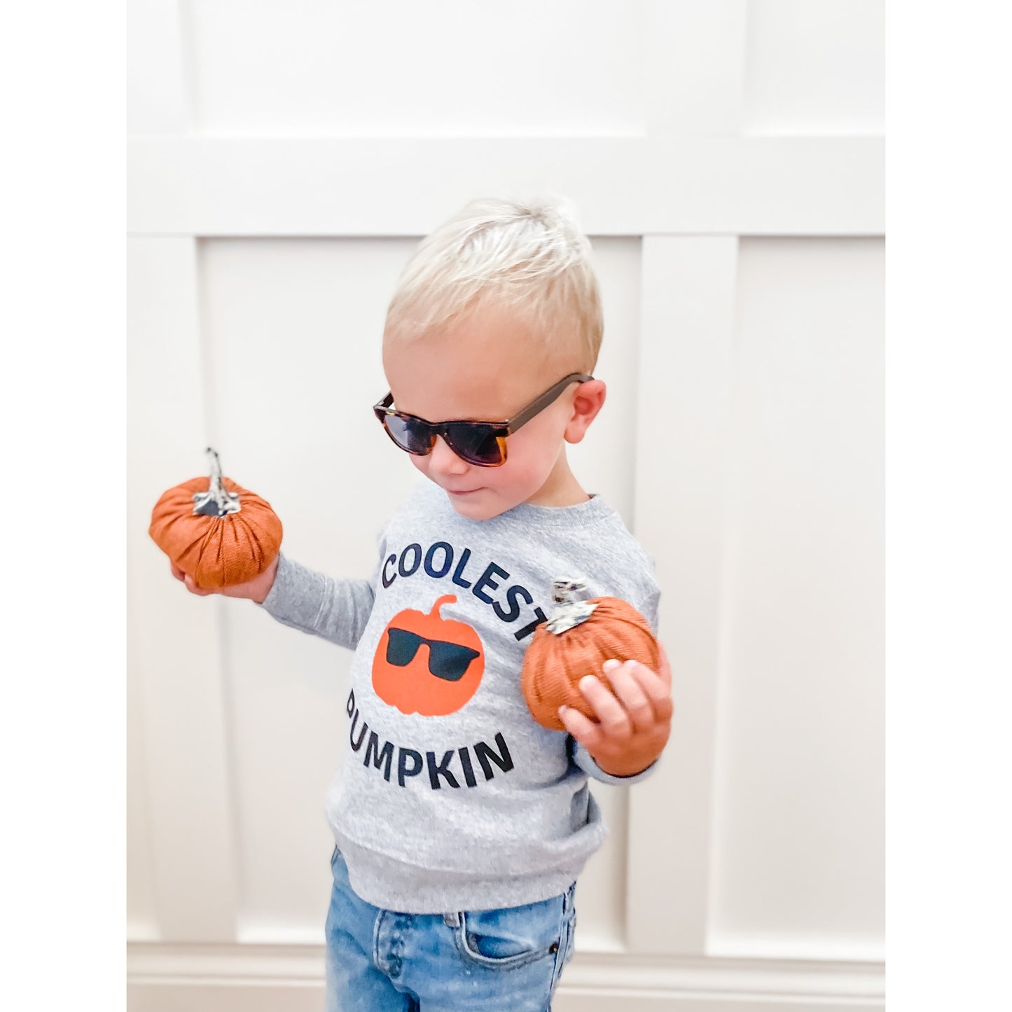 Coolest Pumpkin Sweatshirt  - Doodlebug's Children's Boutique