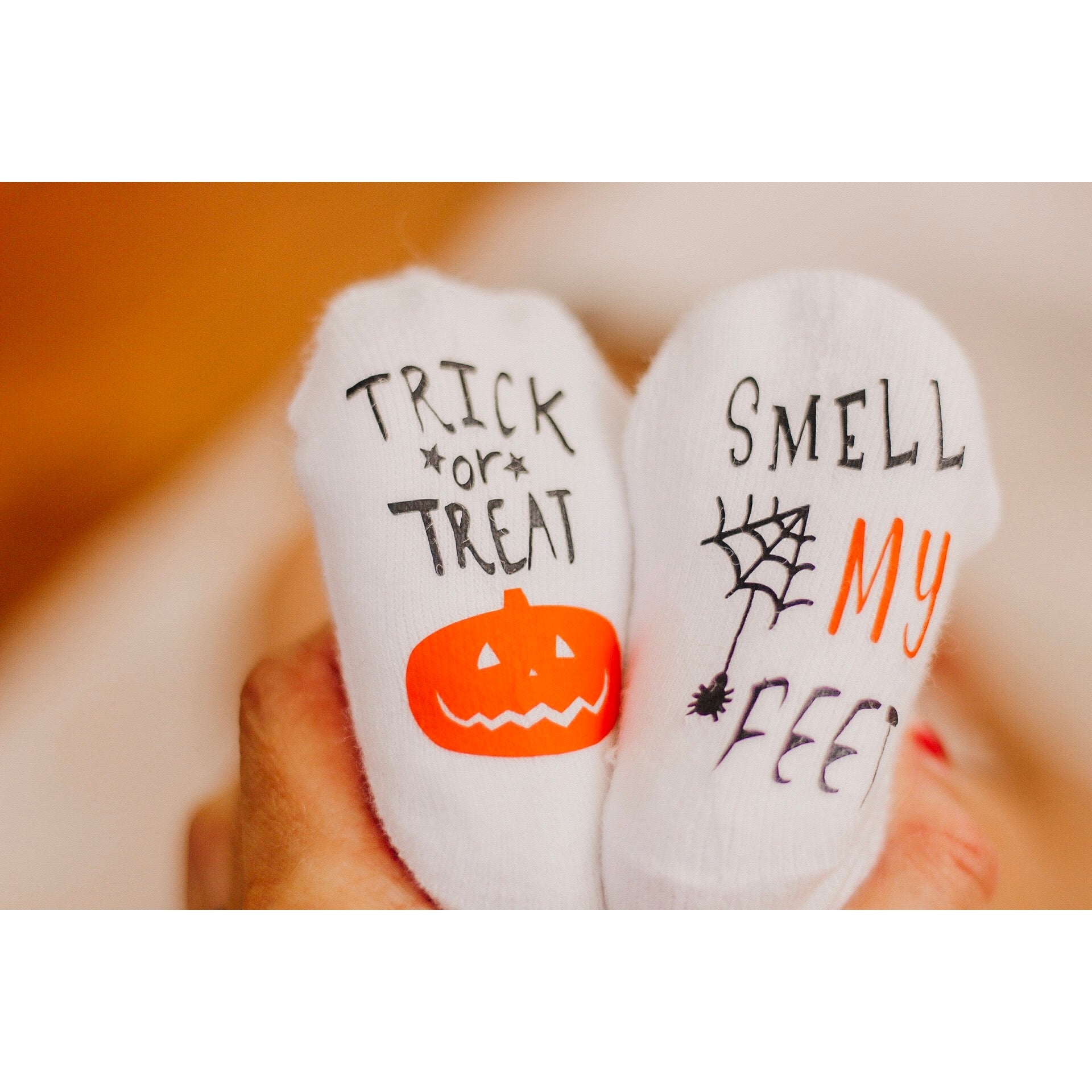 Trick or Treat Baby Socks  - Doodlebug's Children's Boutique