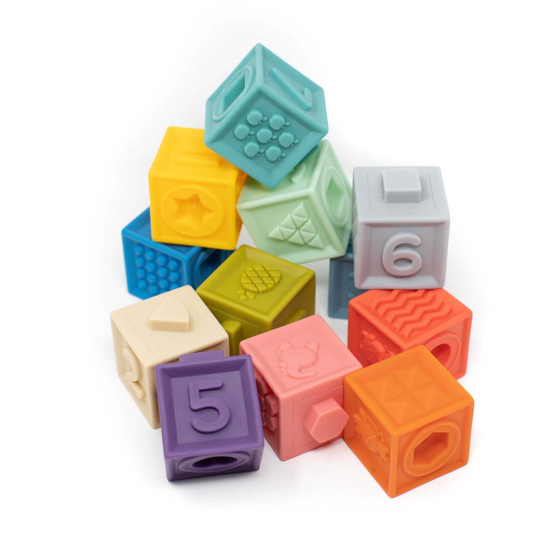 Soft Building Blocks in Primary  - Doodlebug's Children's Boutique
