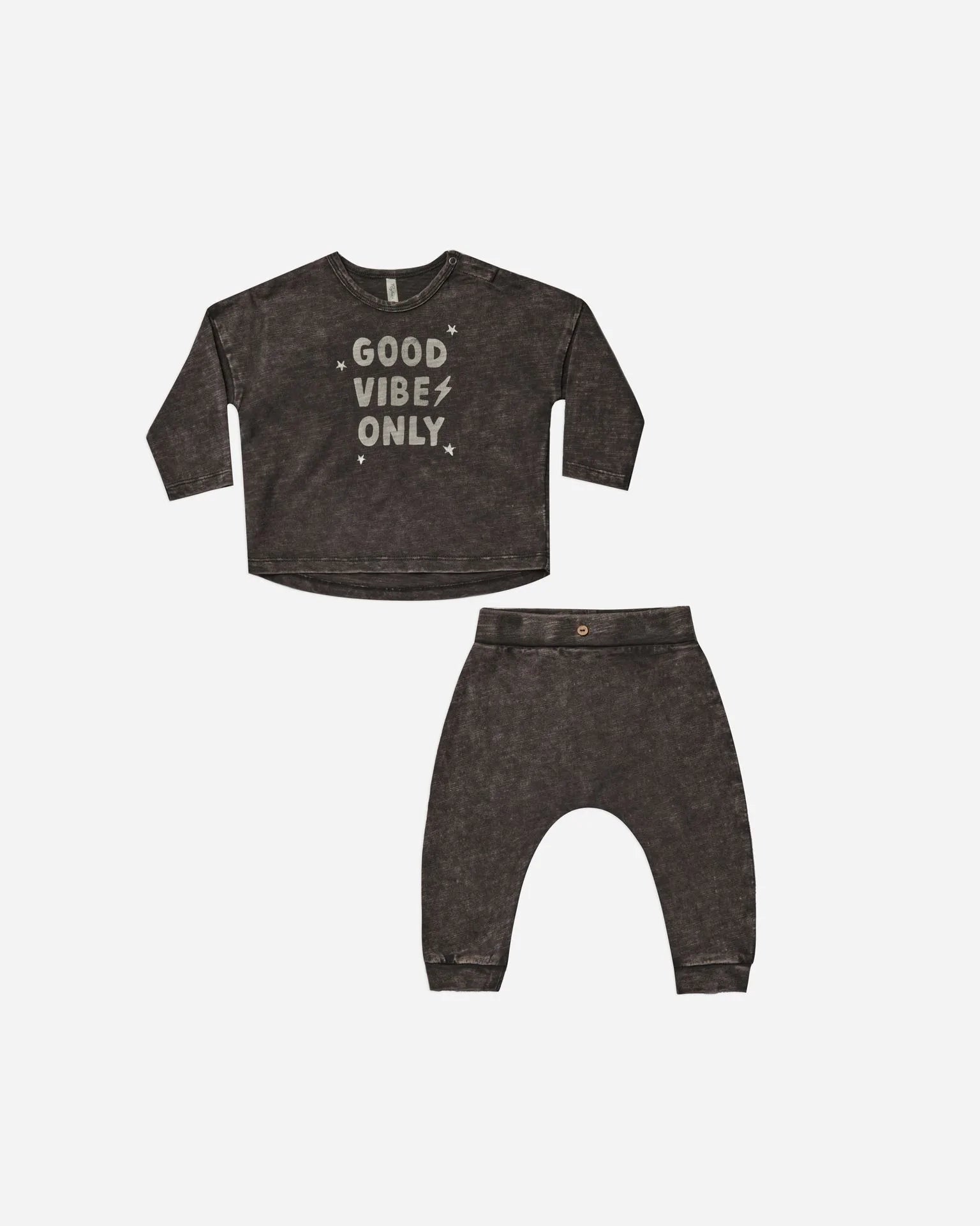 Long Sleeve Tee and Pant Set in Good Vibes  - Doodlebug's Children's Boutique