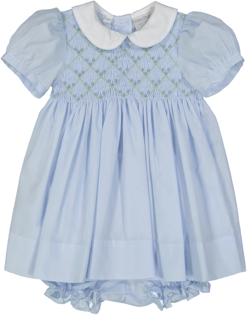 Rosebud Diamond Smocked Dress  - Doodlebug's Children's Boutique