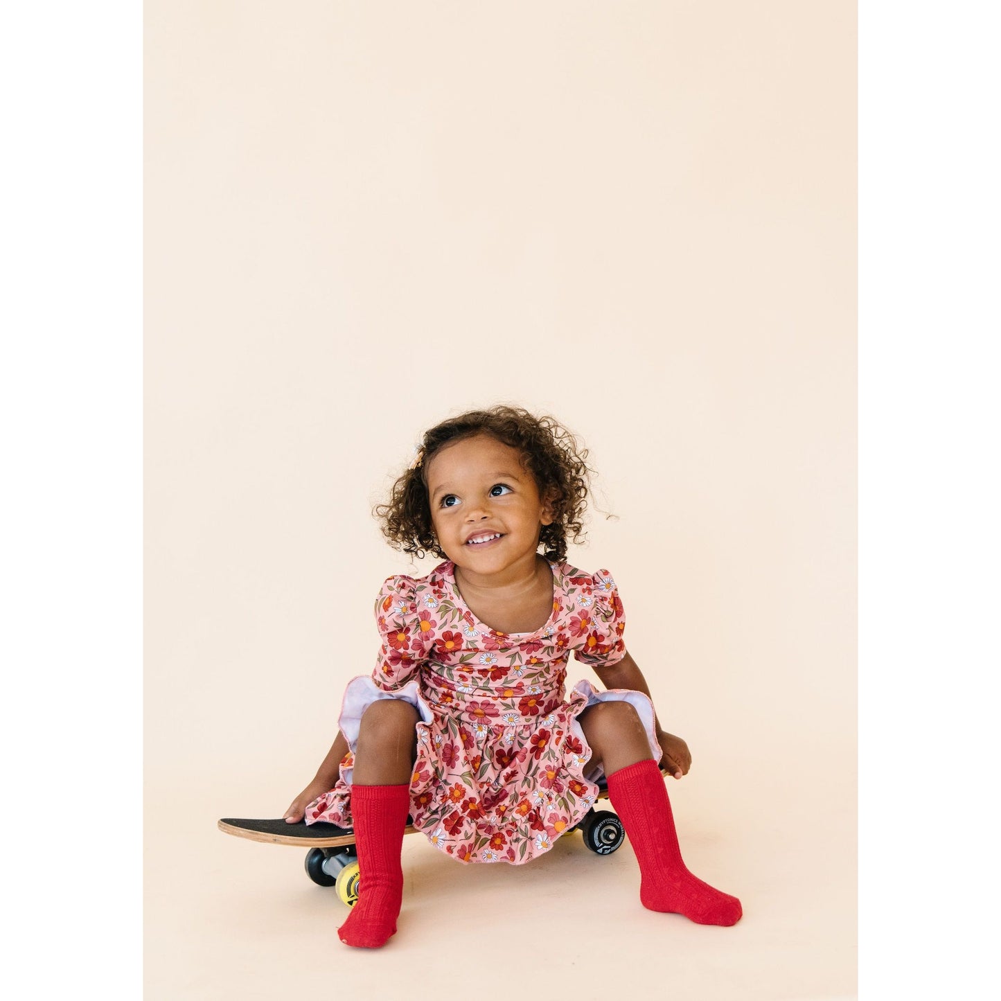 Cable Knit Knee High Socks in True Red  - Doodlebug's Children's Boutique