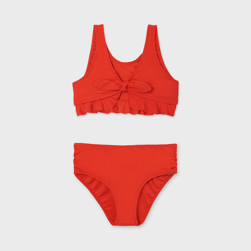 Red Tie Front Bikini  - Doodlebug's Children's Boutique