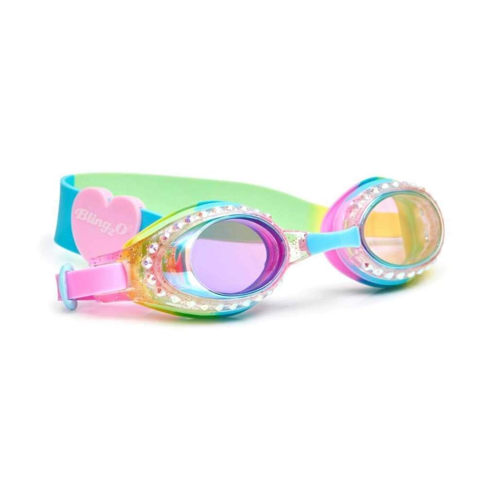 Cotton Candy Swirl Swim Goggles  - Doodlebug's Children's Boutique