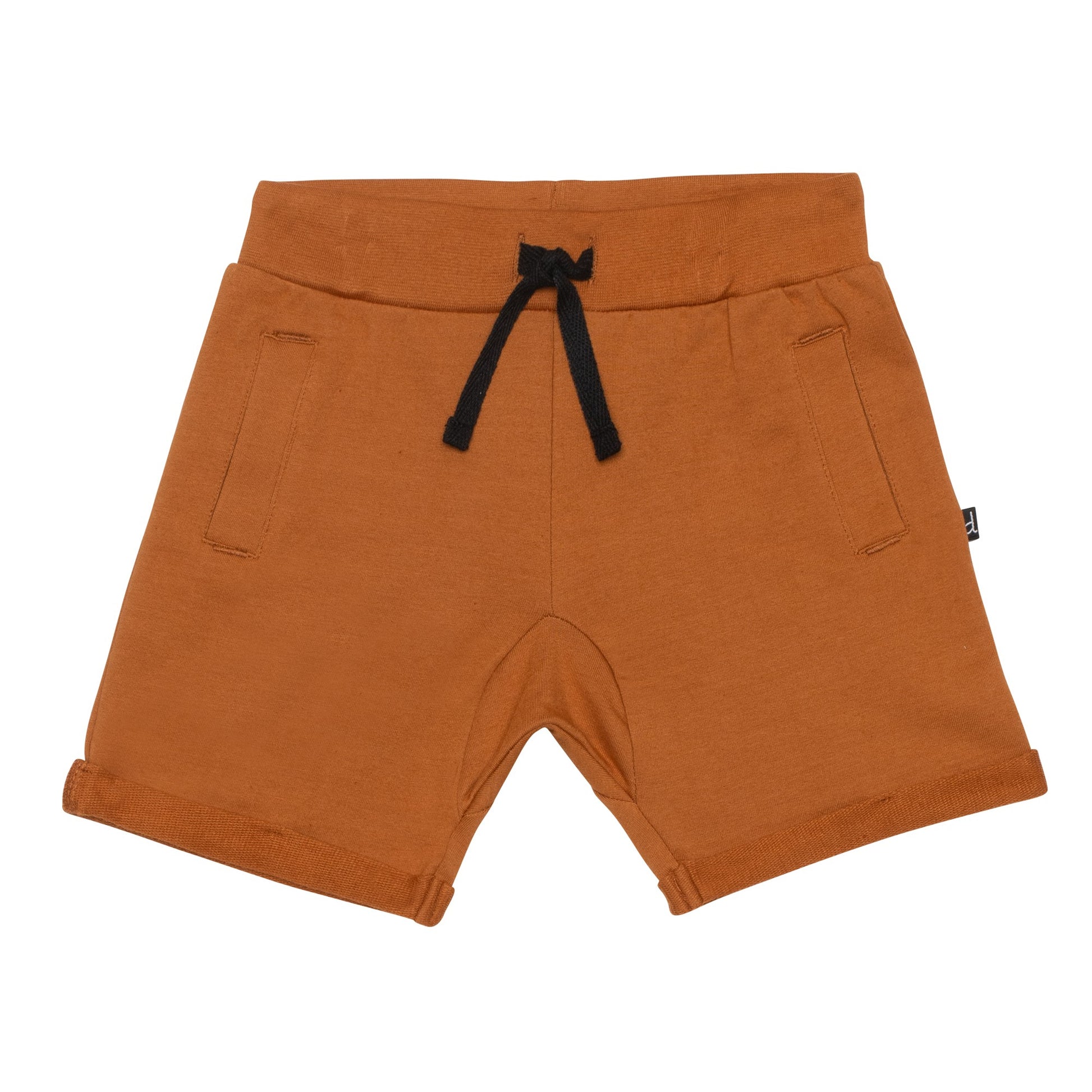 French Terry Shorts in Caramel  - Doodlebug's Children's Boutique