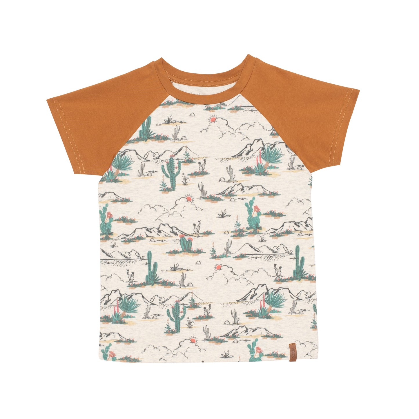 Cactus Raglan Jersey Pocket T Shirt  - Doodlebug's Children's Boutique